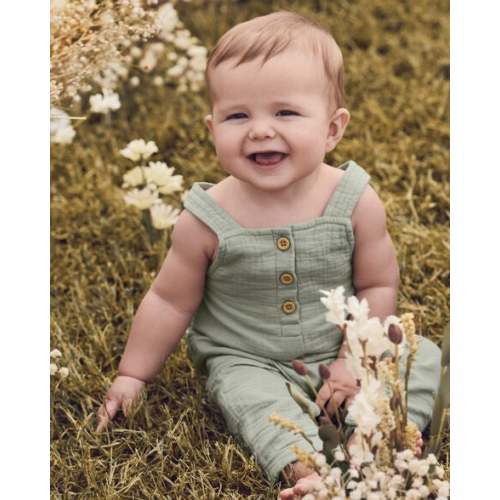 Baby Organic Cotton Gauze Overalls - Little Planet | Carter's