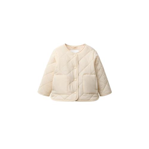 WATER REPELLENT NYLON FAUX SHEARLING JACKET - Ecru | ZARA United States