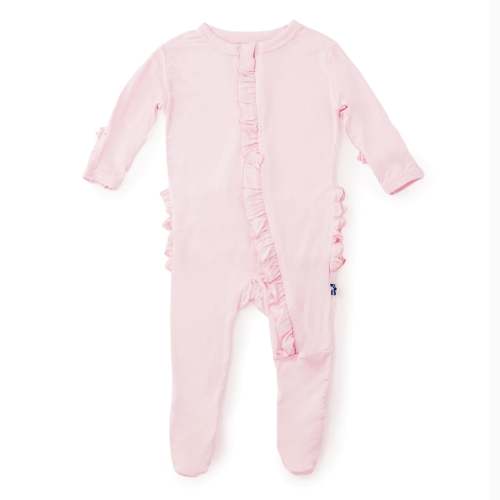 Kickee Pants Layette Ruffle Footie, 6-9M
