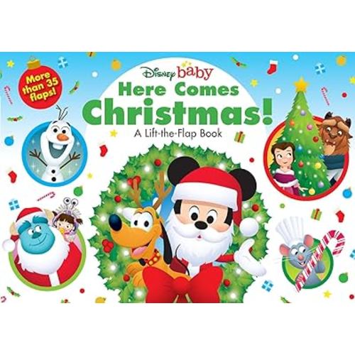 Disney Baby: Here Comes Christmas!: A Lift-the-Flap Book