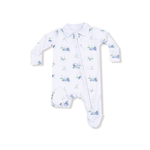 Golf Carts Long Sleeve Footie, Newborn