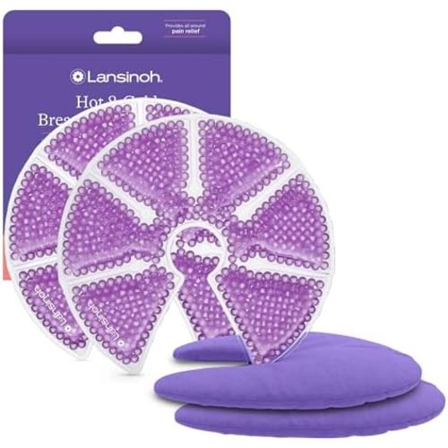 Lansinoh Breast Therapy Packs with Soft Covers, 2 Pack