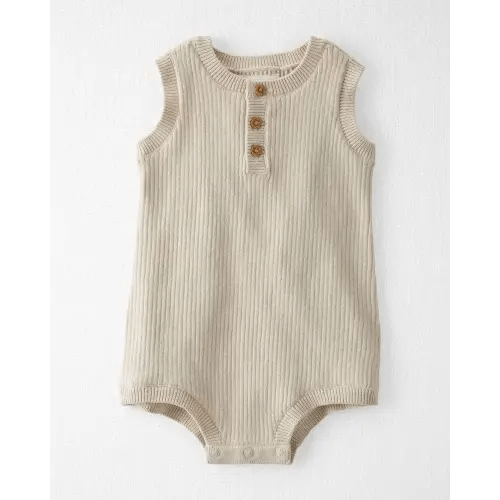 Baby Organic Cotton Sweater Knit Bubble - NB - Canvas