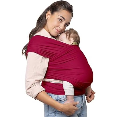 Boba Wrap Baby Carrier - Original Stretchy Infant Sling, Perfect for Newborn Babies and Children up to 35 lbs (Sangria)
