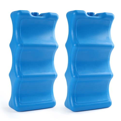 LotFancy, Ice Packs, Contoured, Reusable, 2 Pack, Blue
