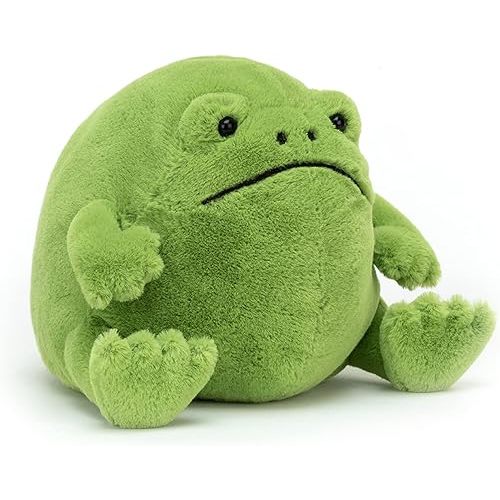 Jellycat Ricky Rain Frog Stuffed Animal, Medium 7 inches - Amphibian Plush Toy - Classic Children's Gift