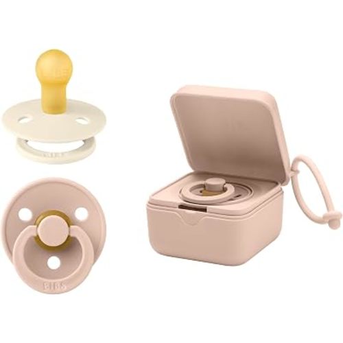 Bibs Baby Pacifier Box Bundle, Blush