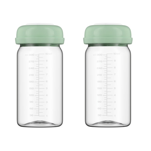 Breastmilk Storage Bottles Collection Bottles, 10/6oz Wide-Neck Breast Milk Container Compatible for Spectra S1 S2 SG Motif Luna Breast Pumps, Fit for 22oz Breast Milk Cooler & Fridge