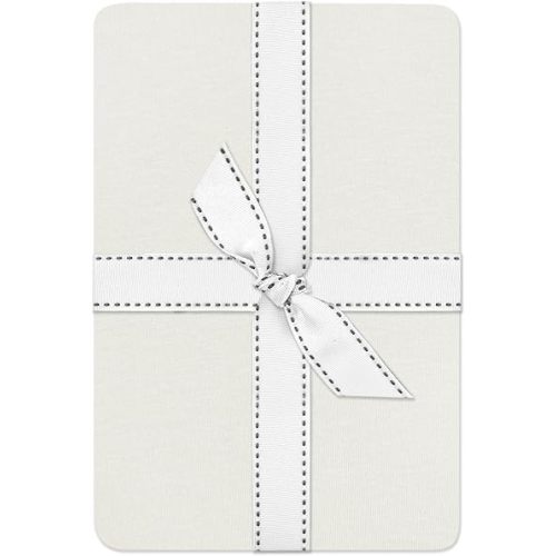 Frankie Fitted Crib Sheet 100% Organic Cotton for Baby & Toddler Mattress, Soft & Breathable for Girls, Boys, Ivory, One Size