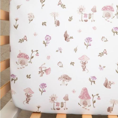 Living Textiles Baby Cotton Jersey Crib Little Geese Sheet