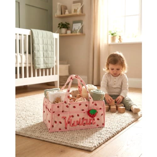 Personalized Baby Name Diaper Organizer: Custom Name Daiper Basket,Custom Toys Storage,Easter Gift,Pet Basket,Baby Shower Gift Basket,Basket