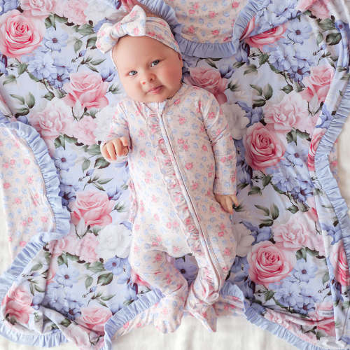 Laney Footie Ruffled Zippered One Piece