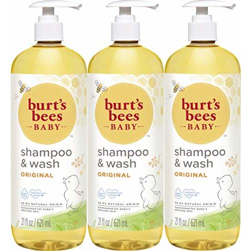 Burt's Bees Baby Shampoo & Wash, Original, 21 Ounces (Pack of 3)