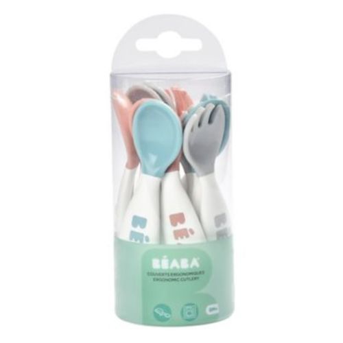BEABA® 10-Piece Self Feeding Toddler Cutlery in Breeze - BREEZE - 10 PIECE