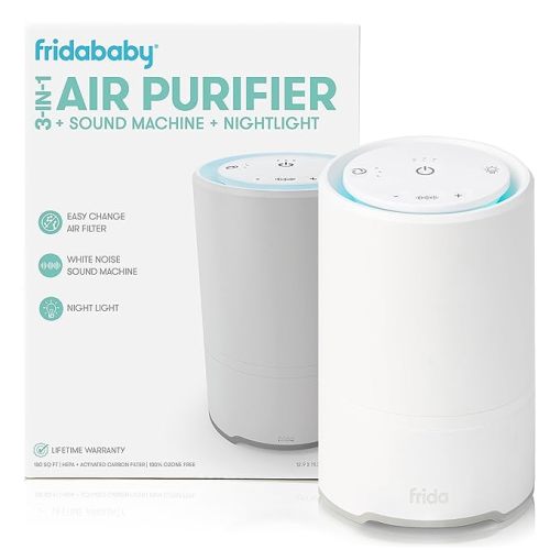 Frida Baby Air Purifier + Nightlight with 3 Fan Speeds and Easy-Change Filter