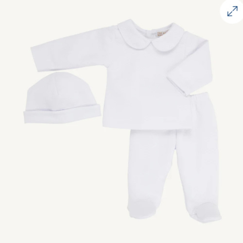 Hart's Hold Me Set (Pima Jacquard) - Worth Avenue White