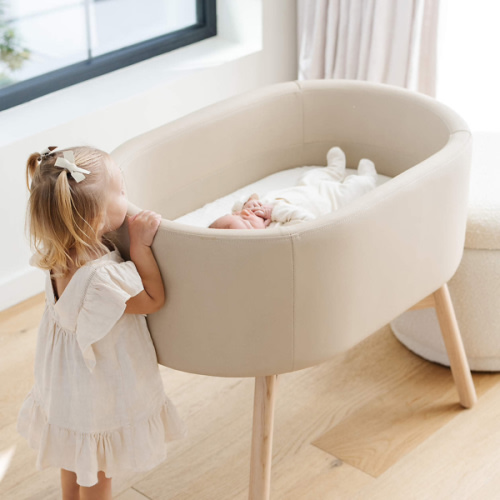 Babyletto X Gathre Capsule Millet Tan Baby Bassinet