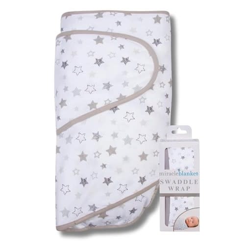 Amazon.com: Miracle Blanket®: Swaddle Wraps - Gray Stars