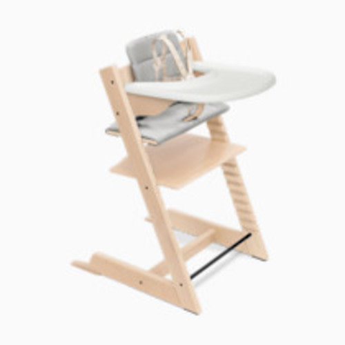 Stokke Tripp Trapp High Chair Complete² - Natural/Anthracite Cushion/White Tray