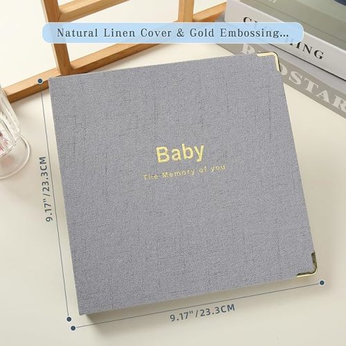 Grey Baby book Baby Memory Book for baby boys and girls First 5 years baby book keepsake baby books