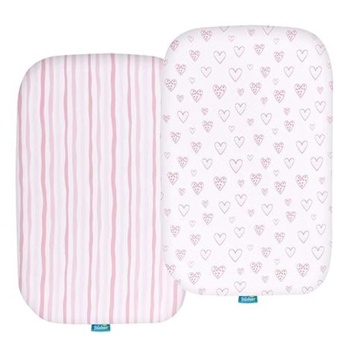 Bassinet Sheets for Baby Delight Beside Me Dreamer Bassinet, 100% Cotton