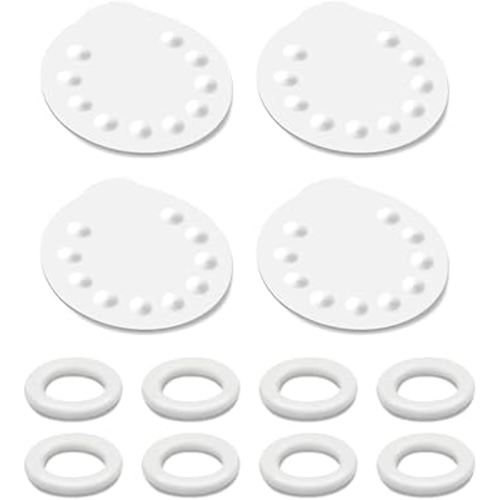 Maymom 8 O-Rings 4 Breast Pump Membranes for Medela Harmony Manual Breast Pump, Maymom Pump Parts for Medela Hand Pump Harmony and Medela Membrane Replacement