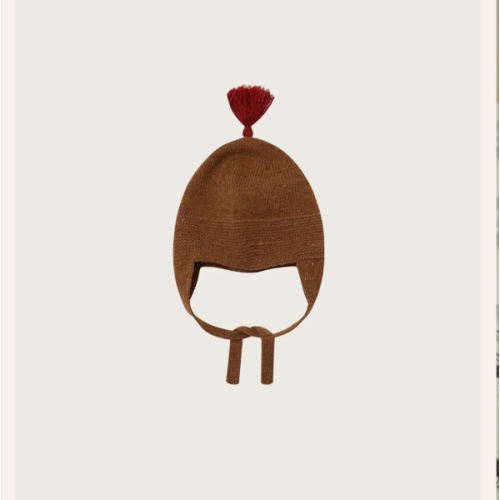 Chestnut Contrast Tassel Hat | Organic Zoo