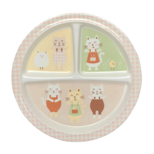 Ore - Divided Suction Plate - Prairie Kitty – Atterdag Kids