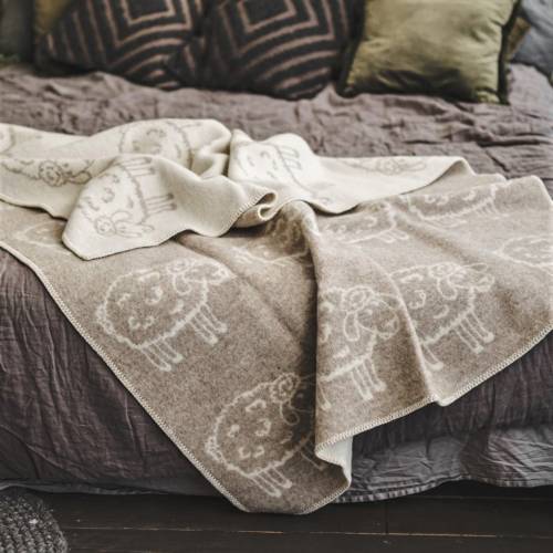 Multiple Colors Wool Blanket Natural New Zealand Wool 130x200cm,Double-sided, Reversible Blanket, Throw Plaid Warm with Sheep, Gift