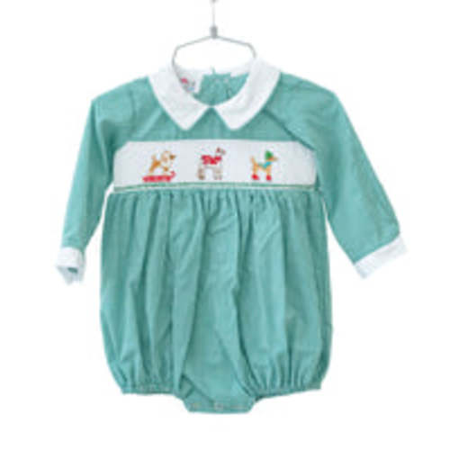 Smocked Snow Dogs Bubble for Boys – Ruth and Ralph