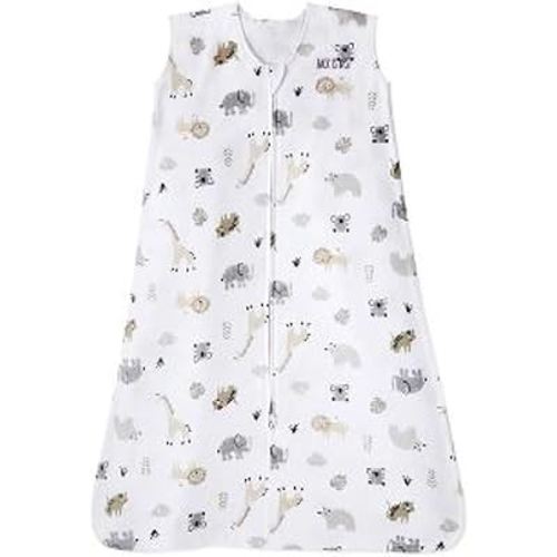 HALO SleepSack, 100% Cotton Wearable Blanket, Swaddle Transition Sleeping Bag, TOG 0.5, Animal Paint, Large, 12-18 Months