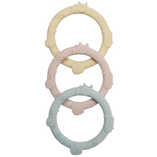 Loulou Lollipop Wild Teething Ring Set (Pastel)