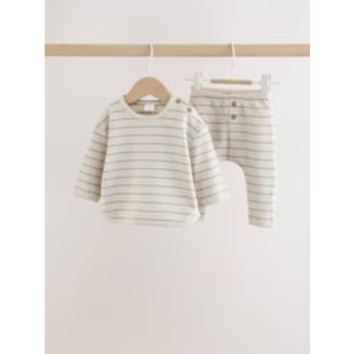 Buy Blue/Cream Stripe Top and Leggings Baby Set (0mths-2yrs) from Next USA