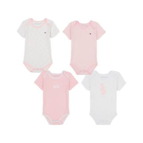 Baby Girls 4-Piece Bodysuit Set
