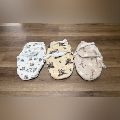 Disney Winnie the Pooh Cozy Swaddles - Cream and Tan