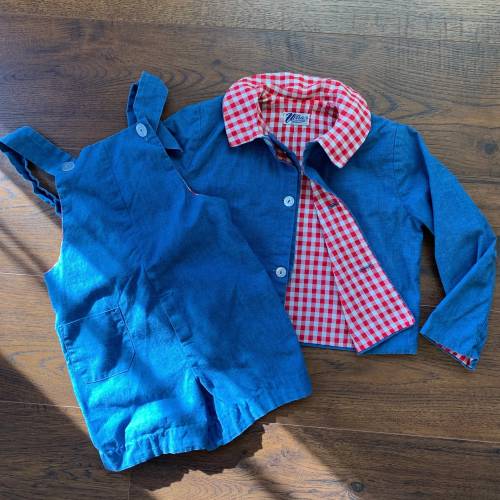 Vintage 1950s Toddler Romper Set with Jacket, 3T / 4T