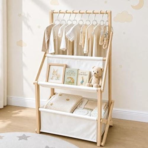 Wooden Baby Shower Crate Closet, Large Personalized Baby Gifts Basket