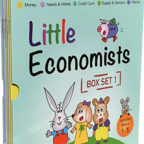 Little Economists Box Set 1 (Books 1-5: Money, Spending Wisely, Credit Cards, Inflation, Supply & Demand. Financial Literacy Books for Ages 4-8, Great for Classrooms, Homeschoolers, Teachers, Parents)