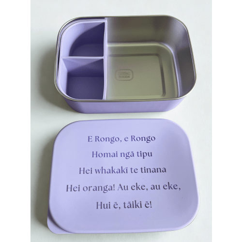 Stainless Steel Pouaka Kai Māhoe (purple)