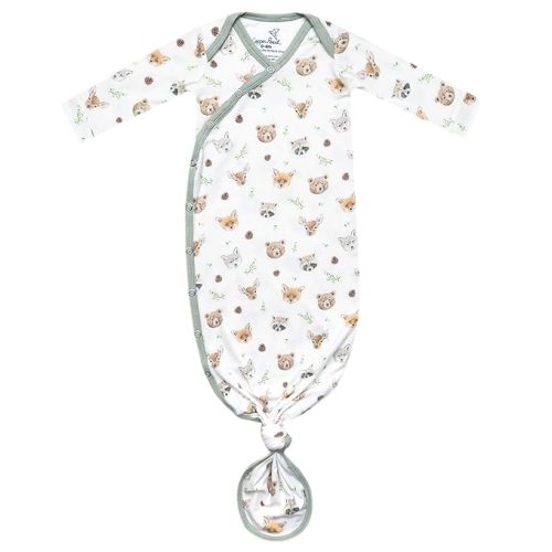 Copper Pearl Newborn Knotted Gown - Wilder