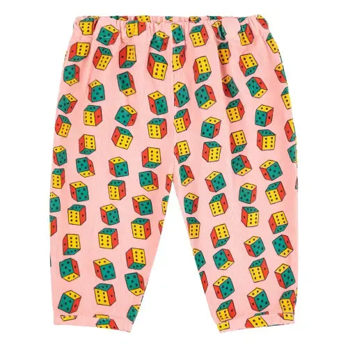 Bobo Choses - Organic Cotton Corduroy Diced Pants - Pink | Smallable