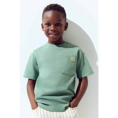 JACQUARD-JERSEY COTTON T-SHIRT