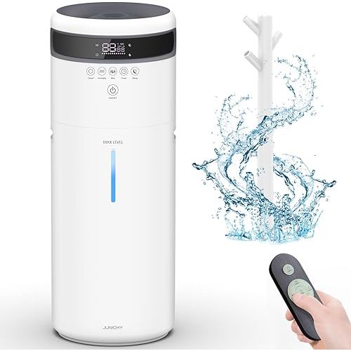 Humidifiers 4.5Gal/17L Humidifier Large Room Top Fill Large Humidifiers for Home 2000 sq.ft. with Extension Tube Large Room Humidifier with Night Light Quite Whole House Humidifier for Bedroom Plant
