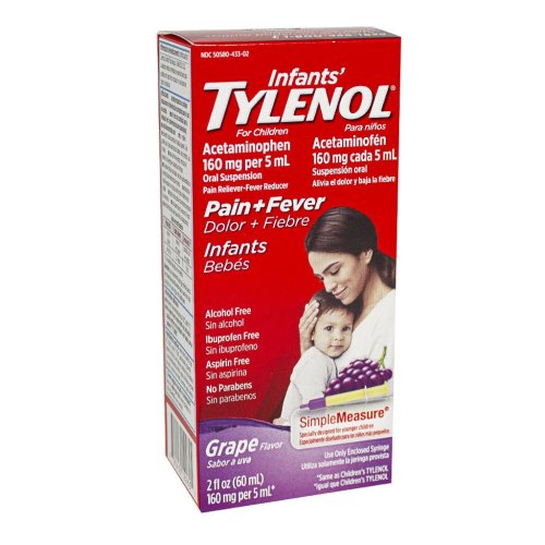 Travel Size Tylenol Infants' Grape Flavor Oral Suspension - 2 oz. – All Travel Sizes