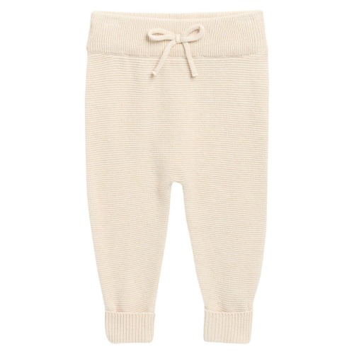 Heathered Organic Cotton Knit Joggers, 0-3M