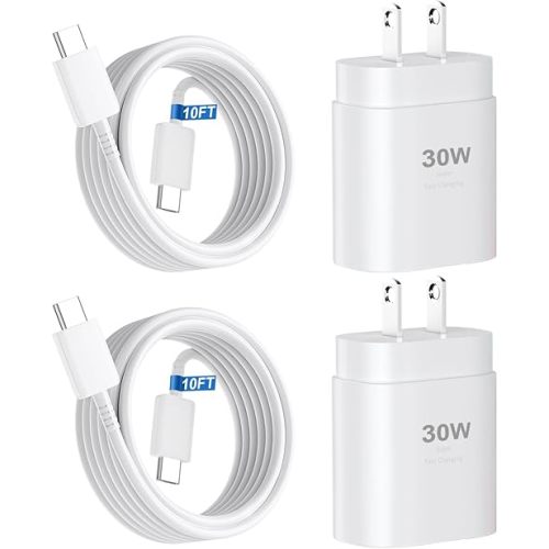 iPhone 17 16 15 Charger Fast Charging,30W USB C iPhone 17 16 15 Pro Max Charger Block & 10FT Long Type C Cable Cord for iPhone 17/17 Air/17 Pro/17 Pro Max/16/16 Pro/16 Pro Max/15/15 Pro Max,White