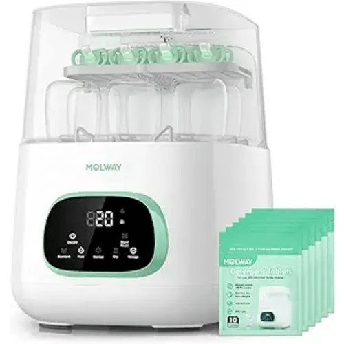 Upgraded Bottle Washer Pro, All-in-One Baby Bottle Washer and Sterilizer & Dryer, Cleaning Machine for Bottles, Pump Parts & Baby Essentials, Replaces Hand Washing, Mothers Day Gifts for Women