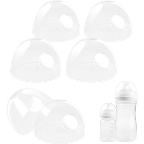 (6 Count) Baby Bottle Lids for Philips Avent Baby Bottles, Compatible with Philips Avent Natural Bottles & Natural Glass Bottles