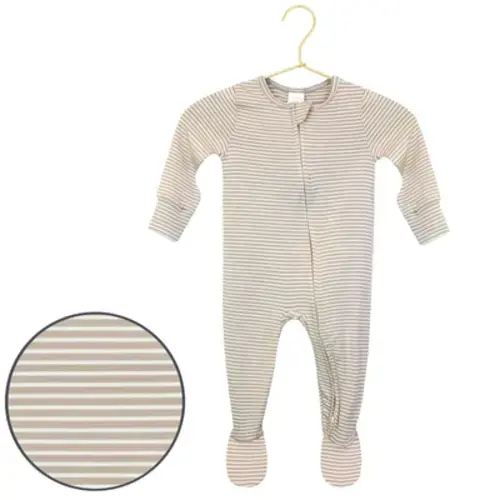 Banks Zipper Footies (0-3 Months)