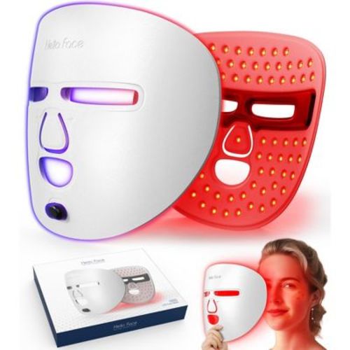 Yevyo Led Face Mask Facial Care Tool, Red Light Therapy Mask For Face For Skincare At Home Travel